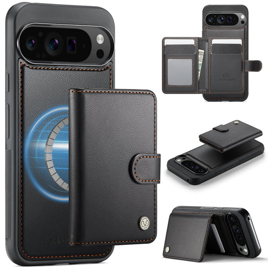 RFID Blocking Detachable Magsafe Card Holder Phone Case for Pixel 9 Pro